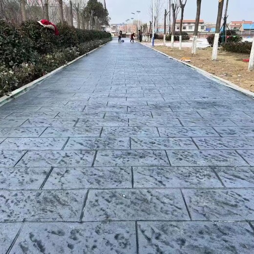 新疆喀什压花地坪材料厂家压膜地坪包工包料