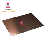 高比304发纹褐色CH-3836AFP304发纹拉丝褐色彩色不锈钢电镀装饰板