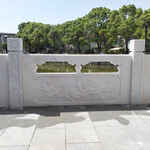 石栏杆图片雕刻样式-景区石雕栏杆加工定制安装