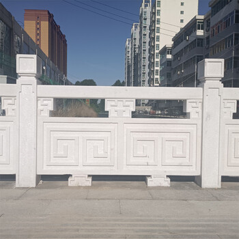 景區(qū)橋梁石欄桿定制安裝-市政公園橋梁石材護欄供應