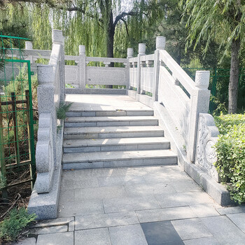 石材栏杆加工厂-桥面石栏杆河道石栏杆定制