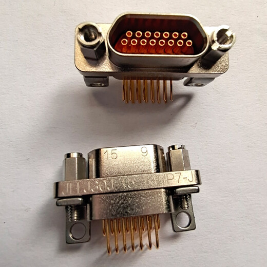 四排孔式插座J30J-144ZKWP7-J锦宏牌弯式微矩形连接器