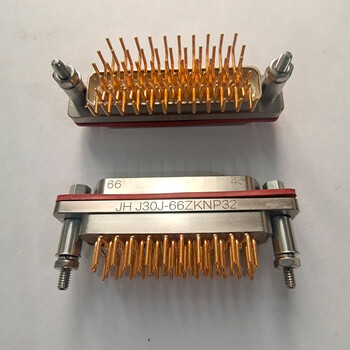 新批次彎孔座J30J-66ZKWP7錦宏符合GJB2446要求印制板矩形連接器