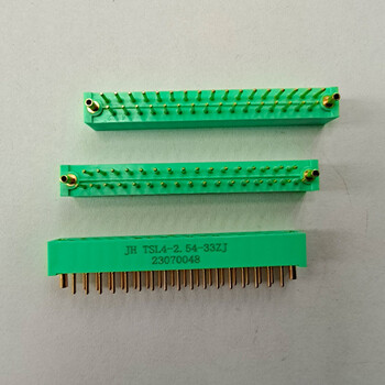 孔式直插座TSL4-2.54-67ZJ锦宏牌线簧孔印制板连接器