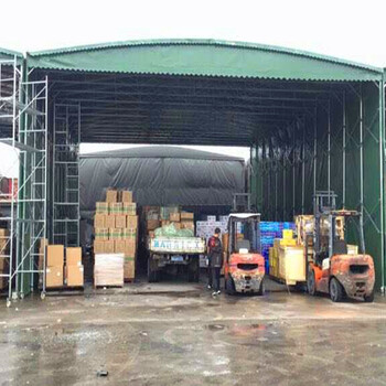 天水定制移動推拉雨棚活動伸縮雨棚電動雨棚推拉帳篷大排檔雨棚