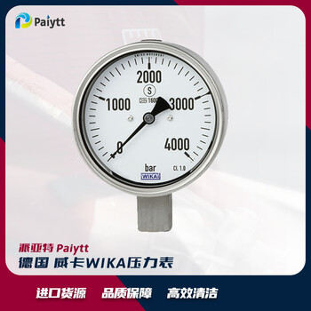 波登管壓力表，不銹鋼材質(zhì)，600MPa的高壓，德國威卡