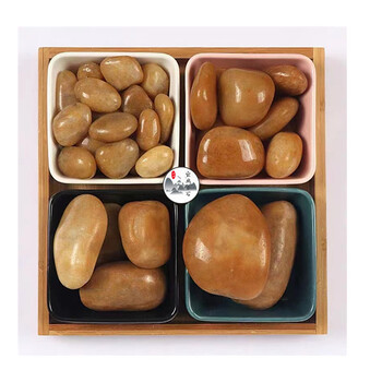 褐色鵝卵石一噸多少元？廣東鵝卵石之鄉/清遠雜色鵝卵石廠(chǎng)家