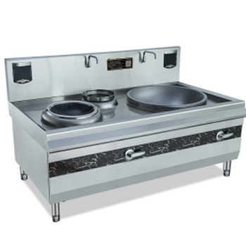 鼎龍商用電磁爐DLB-15KW*2-B2雙頭電磁大鍋灶大功率電磁炒菜爐