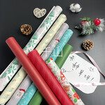 节日圣诞包装纸礼品包装纸定制拷贝纸现货批发雪梨纸防潮纸