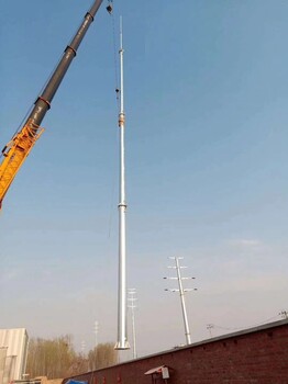 25米不銹鋼氣象測(cè)風(fēng)塔，鋼結(jié)構(gòu)森林瞭望塔，GFL2-11避雷塔
