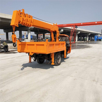 5噸三輪移動(dòng)車(chē)載吊機園林綠化移樹(shù)吊祥運虎三馬子隨車(chē)吊