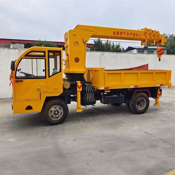 工地建材運輸四輪隨車吊全液壓吊拉一體自備吊四不像車加吊機