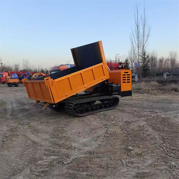 履帶式渣土翻斗運輸車泥地山地鏈軌自卸車8噸后橋工地搬運車