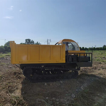 農(nóng)用爬山王5噸履帶運輸車沼澤地四不像車園林運木材自卸車