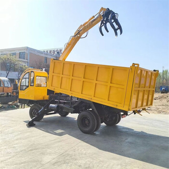 10噸四不像隨車(chē)抓甘蔗裝卸抓運(yùn)輸車(chē)農(nóng)用全地形抓木機(jī)