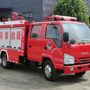 五十鈴2.5噸水罐消防車/城鎮、社區、企業消防隊應急救援救火車