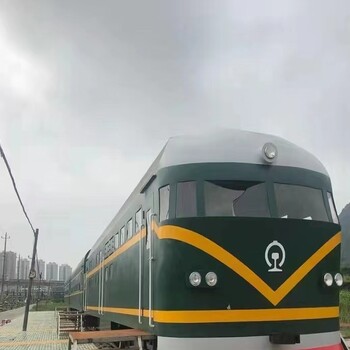 陕西西安复古火车定制，火车头出售，绿皮火车车厢厂家