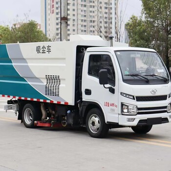 湖北國(guó)六后置吸塵器車(chē)道路污染清除車(chē)吸塵掃地車(chē)