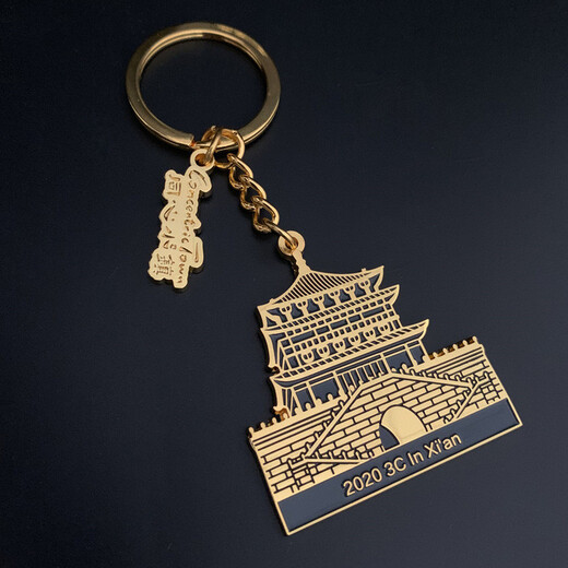 景區小鎮鑰匙掛件文創禮品設計定做