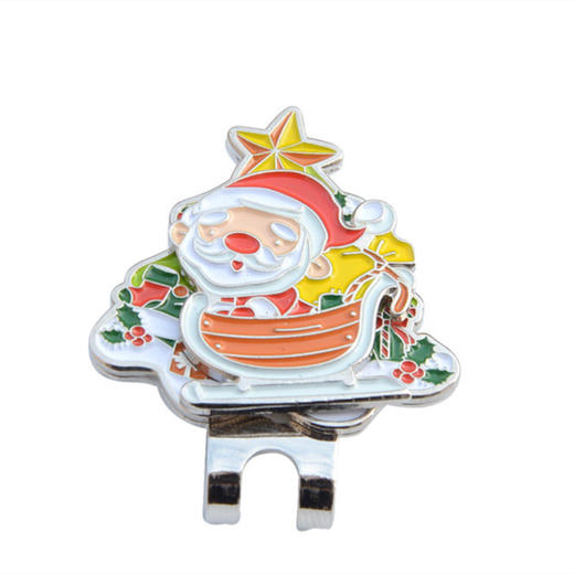 廣東定制帽夾廠圣誕節(jié)禮品帽夾來圖生產