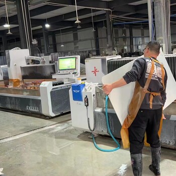 莆田玻璃巖板數(shù)控磨邊機FX2515玻璃微晶石巖板加工用飛旋磨邊機