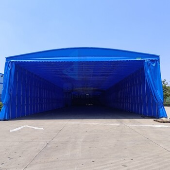 惠济市定做大号型电动雨棚移动收缩蓬落地款帐篷