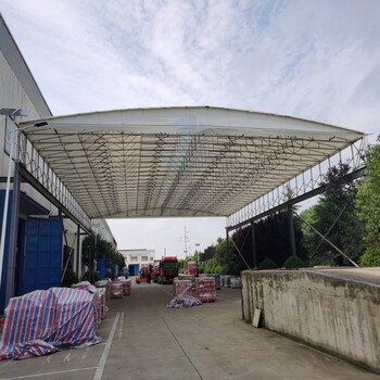 惠濟(jì)市定做大號(hào)型電動(dòng)雨棚移動(dòng)收縮蓬落地款帳篷