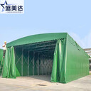 工廠發(fā)貨倉庫棚籃球場推拉棚伸縮雨蓬可上門安裝設計出圖