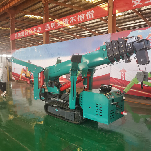 可進電梯折疊式蜘蛛吊車小型履帶自走式起重機3噸5噸履帶蜘蛛吊