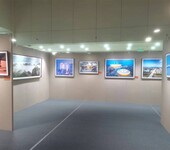 北京无缝挂画展板租赁亚麻布无缝展墙租赁搭建