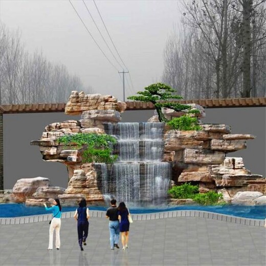 北京大型水泥假山制作廠家,北京酒店假山,北京假山安裝