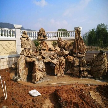 濰坊假山制作_濰坊千層石假山出售_濰坊水泥假山制作施工