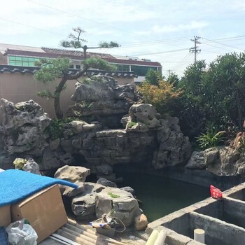 武威假山喷泉鱼池设计制作厂家