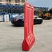 广东塑料水马厂家供应高栏水马围挡红色吹塑高栏水马