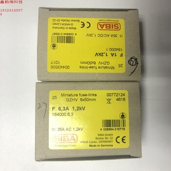 SIBA熔断器184000/F1A1200V快速保险丝