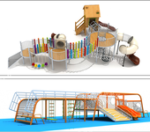 游乐场设施不锈钢滑梯无动力室外文旅景区公园设备主题乐园设计