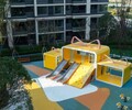 不锈钢组合滑梯小区儿童滑梯幼儿园攀爬墙游乐园户外跷跷板