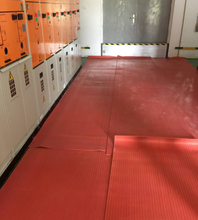 工业绝缘垫红条配电柜绝缘皮耐磨铺地板防滑