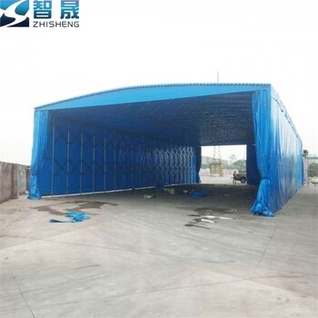 廣州荔灣移動(dòng)遮雨帳蓬工地倉(cāng)庫(kù)雨棚大排檔推拉雨棚按需定制