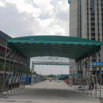 韶關(guān)仁化戶外帳篷伸縮推拉雨蓬移動遮陽雨棚定制施工ZSRH-06