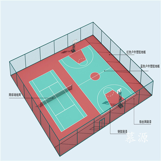 汉沽羽毛球场围网-篮球场围栏网