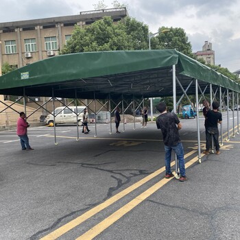 伸缩式雨棚推拉帐篷大排挡帐篷活动雨棚