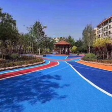 六盤水園林道路壓花地坪施工彩色壓花地坪材料批發圖片
