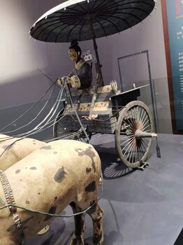 3米大型落地銅馬車擺件，秦始皇乘坐銅車馬工藝品復(fù)原