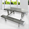 廣州加厚食堂餐桌椅不銹鋼制造可以使用很長時間