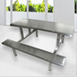 广州加厚食堂餐桌椅不锈钢制造可以使用很长时间