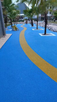 南宁生态彩色透水混凝土路面施工小区人行道透水地坪