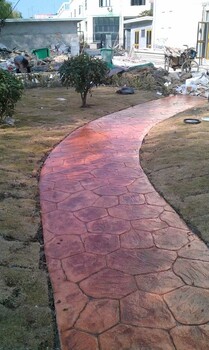 廣西百色壓模地坪材料廠家_壓花地坪_透水混凝土廠家