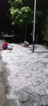 廣西南寧?壓花壓印地面材料價(jià)格壓模地坪施工工藝