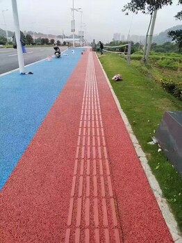 柳州彩色透水混凝土铺装路面施工材料透水增强剂